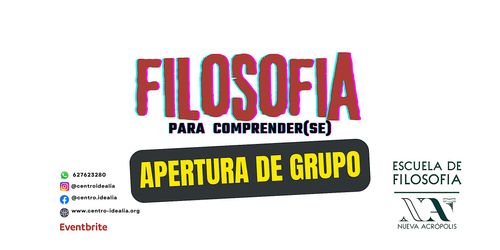 Apertura de nuevo grupo: Filosofía para vivir