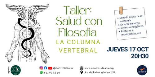 SALUD CON FILOSOFÍA: TALLER: CUIDA TU ESPALDA